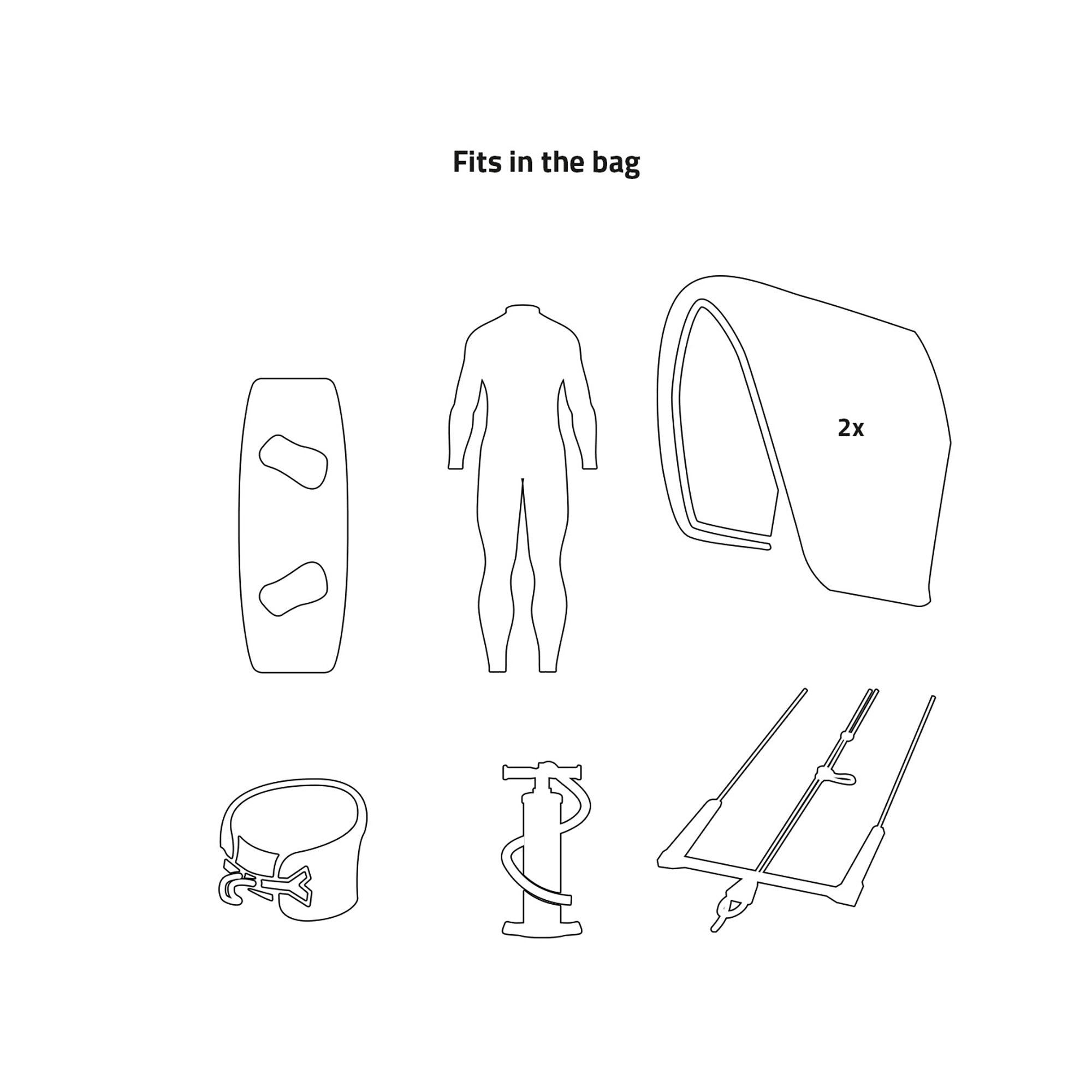 Prolimit Sessionbag kitebag svart/oransje