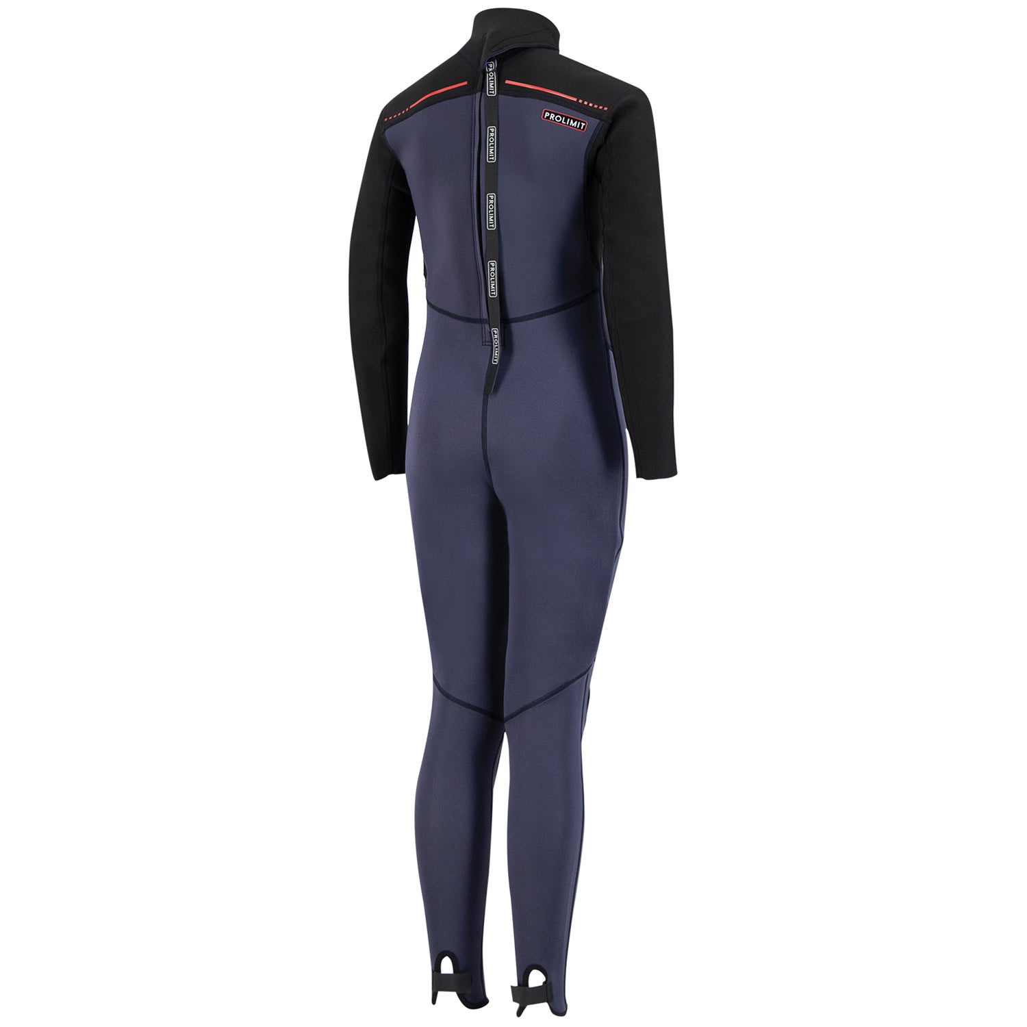 Prolimit Grommet V-Backzip 3/2 våtdrakt barn blå/oransje