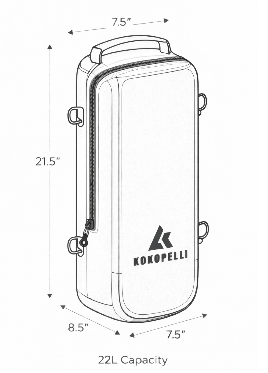 Kokopelli Delta Dry Bag Set vanntett pakkpose 45L IPX7