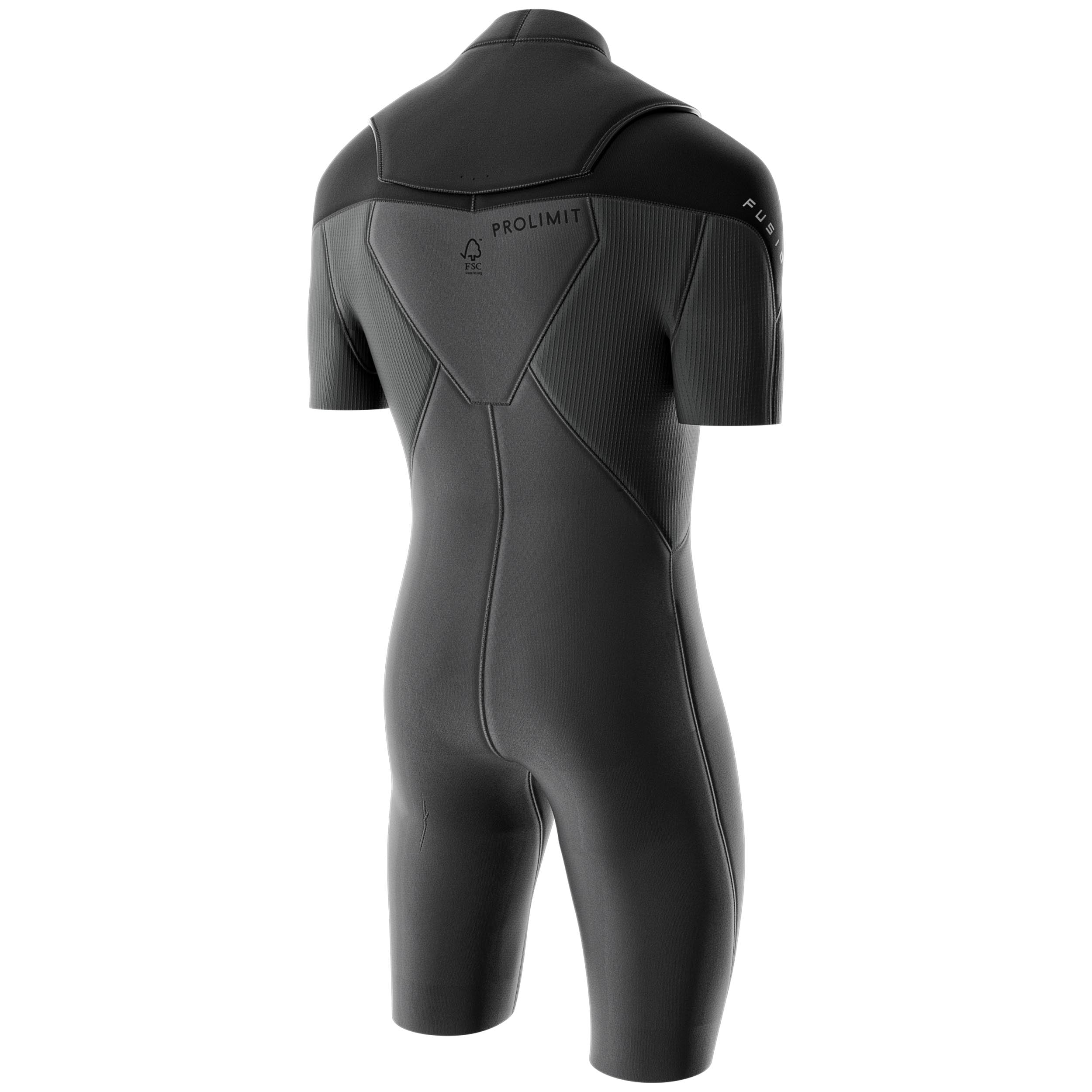 Prolimit Fusion Freezip 2/2 shorty svart herre