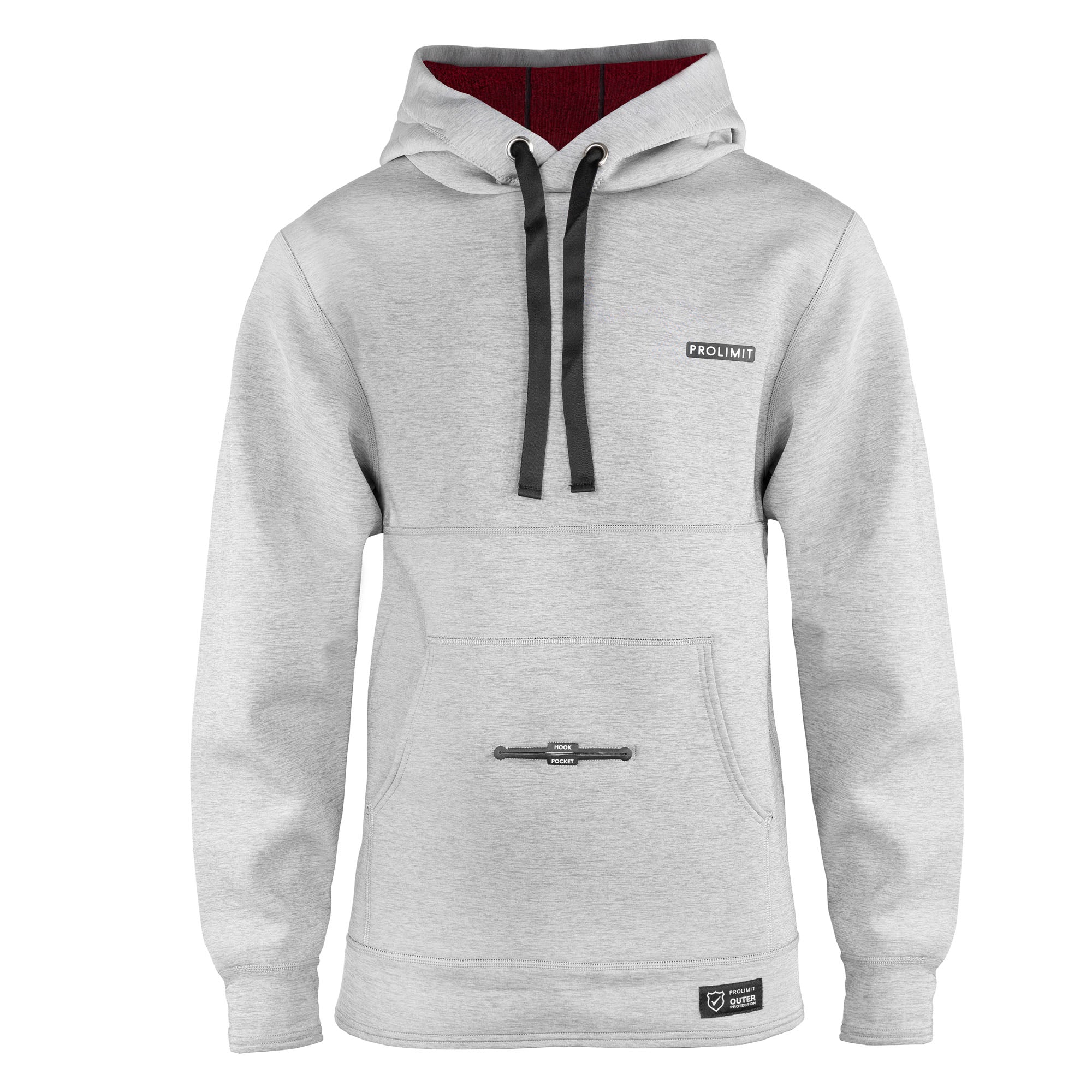Prolimit Mercury Loosefit neoprenhoodie L grå varm