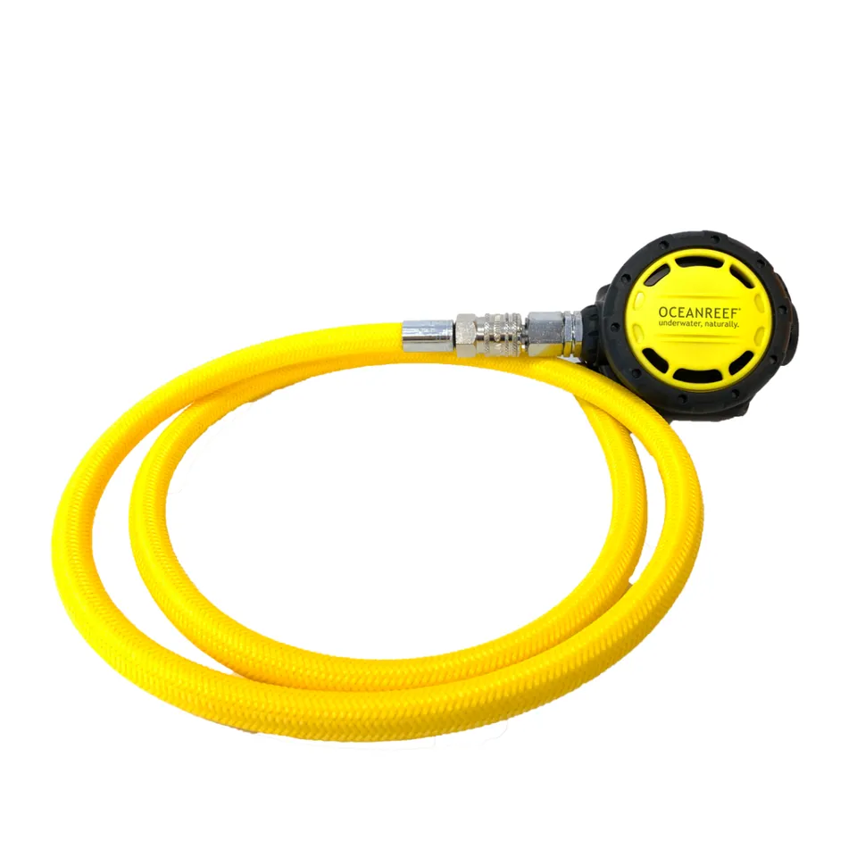 Ocean Reef Octopus Secondary Regulator pusteventil gul