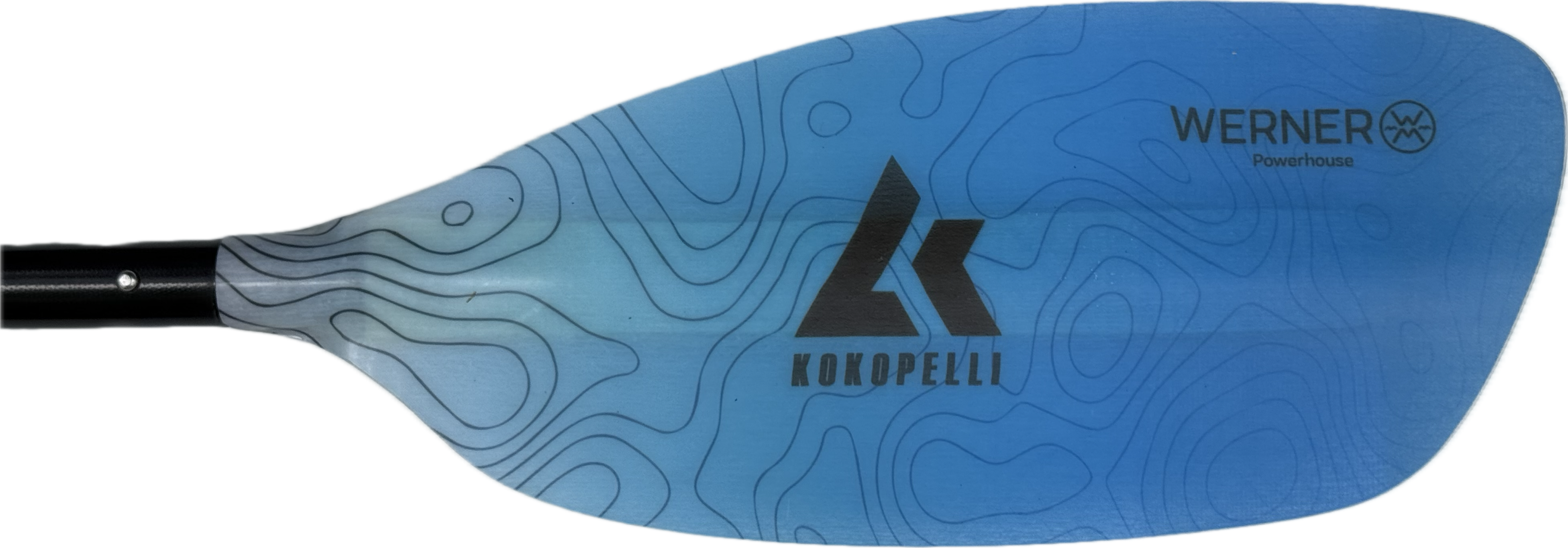Werner Kokopelli Powerhouse padleåre 4-delt Soca Blue