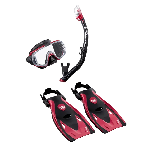 TUSA Visio Tri-Ex snorklesett voksne vidvinkel