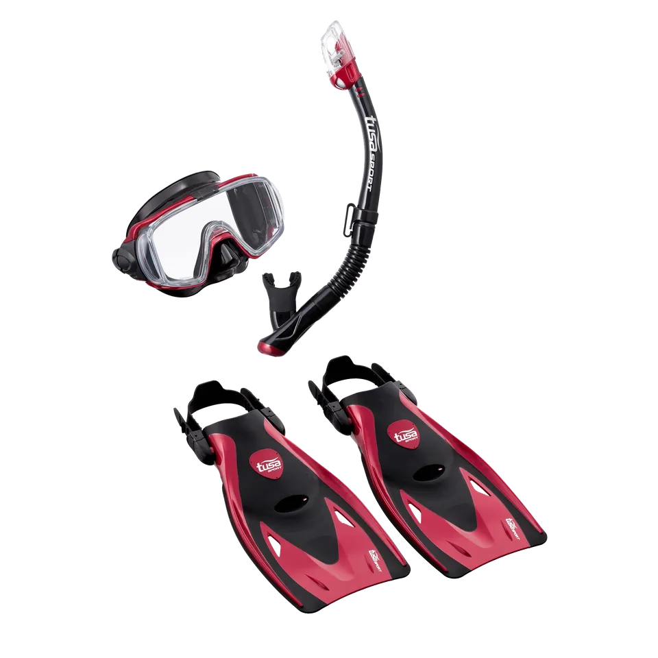 TUSA Visio Tri-Ex snorklesett voksne vidvinkel