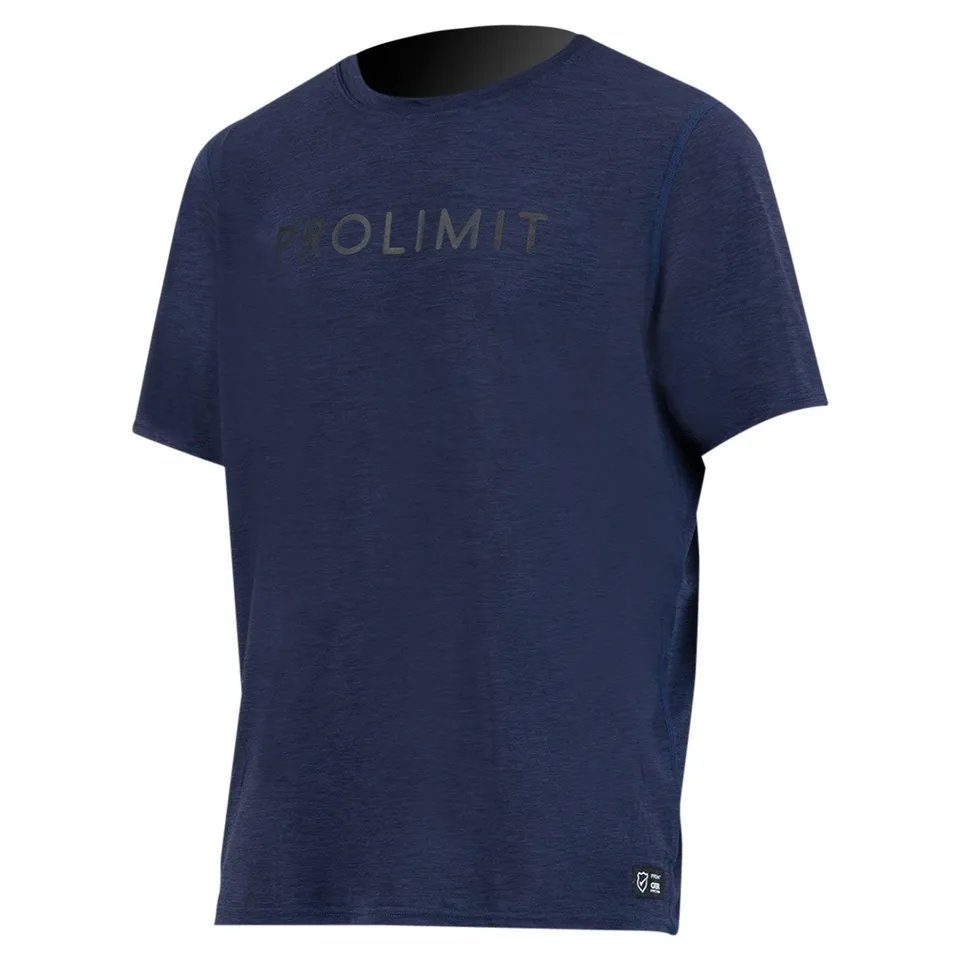 Prolimit Loosefit Shirt Logo Shortarm rashguard blå UPF 50+