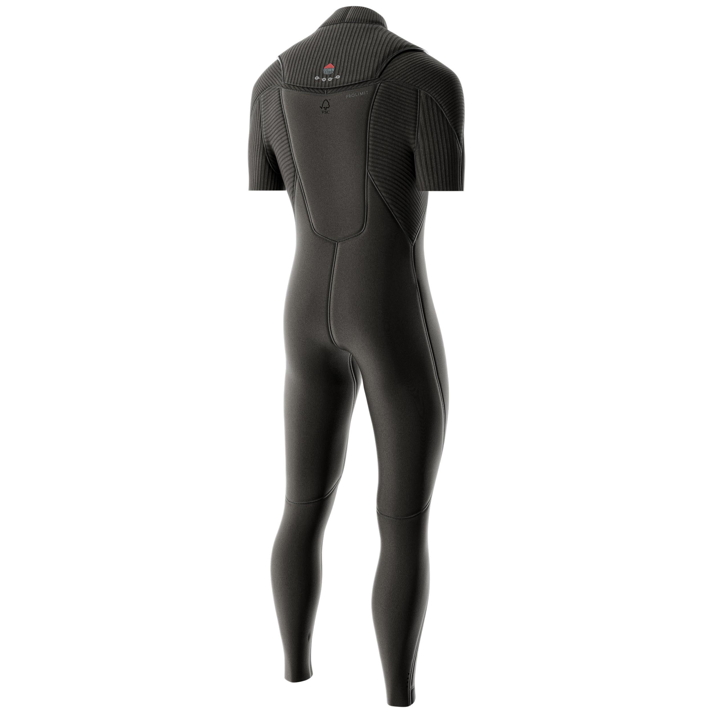 Prolimit Predator Shortarm Freezip 4/3 herrevåtdrakt svart