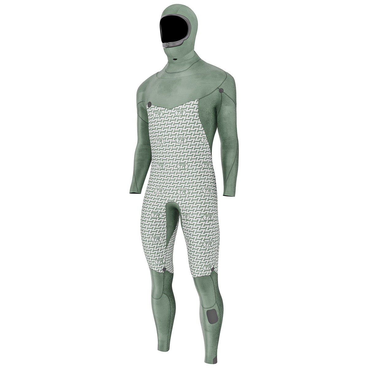 Prolimit Vapor Steamer C-Zip 6/4 våtdrakt svart/blå hette