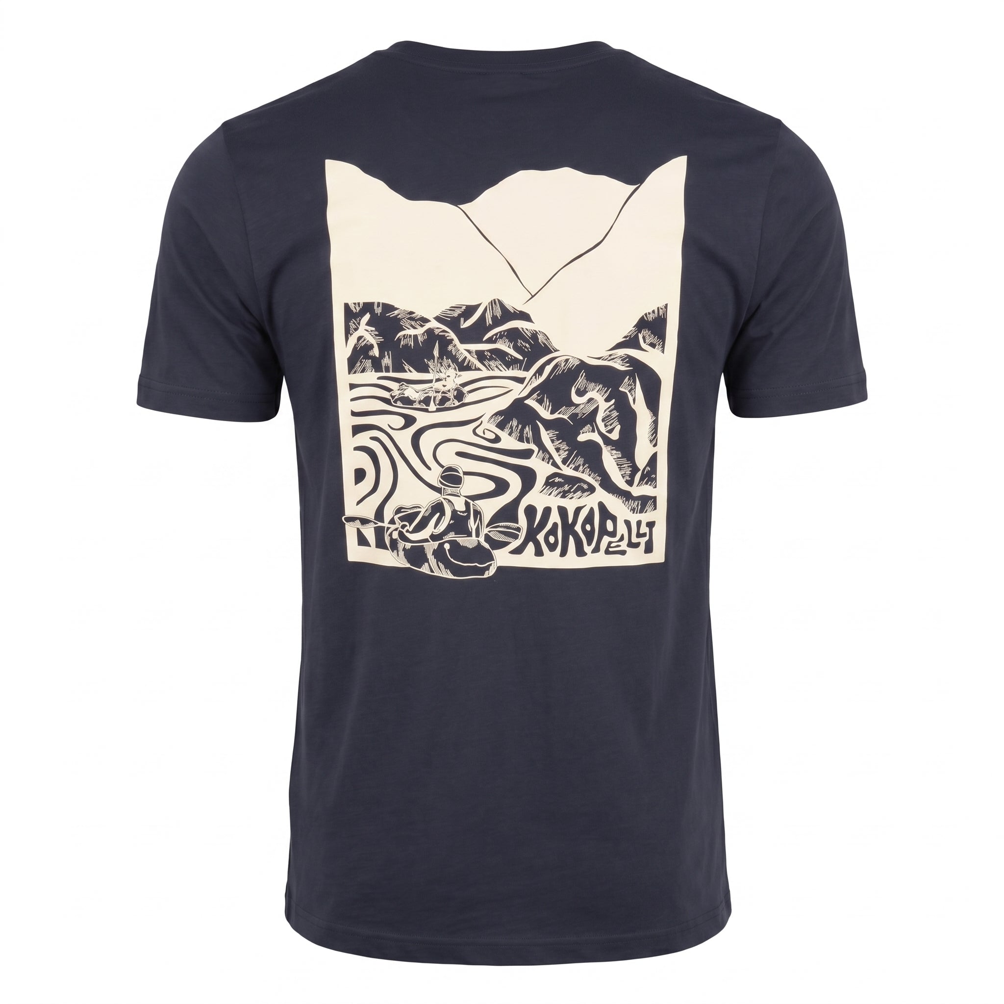 Kokopelli Artist Series Linocut t-skjorte tri-blend