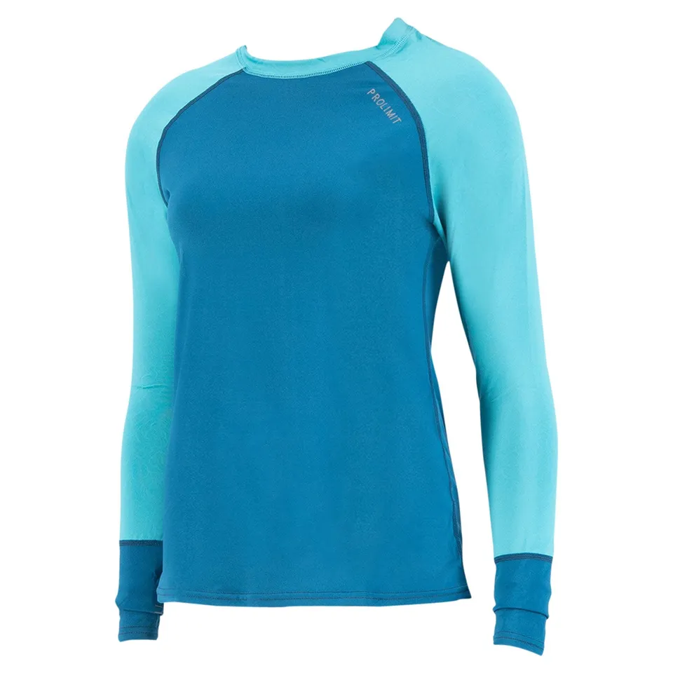 Prolimit Pure Girl Loosefit langermet rashguard blå/turkis UV50+