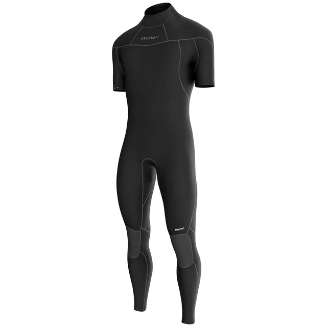 Prolimit Unity Steamer V-Zip 3/2 våtdrakt kortermet svart
