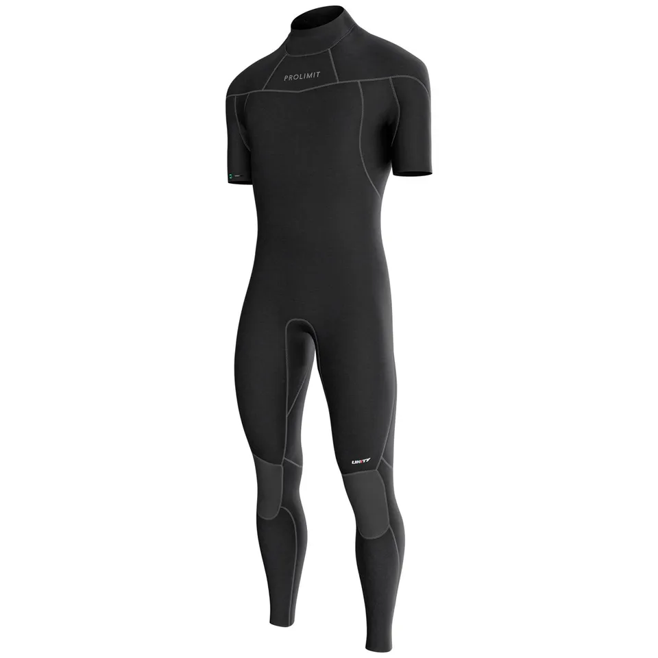 Prolimit Unity Steamer V-Zip 3/2 våtdrakt kortermet svart