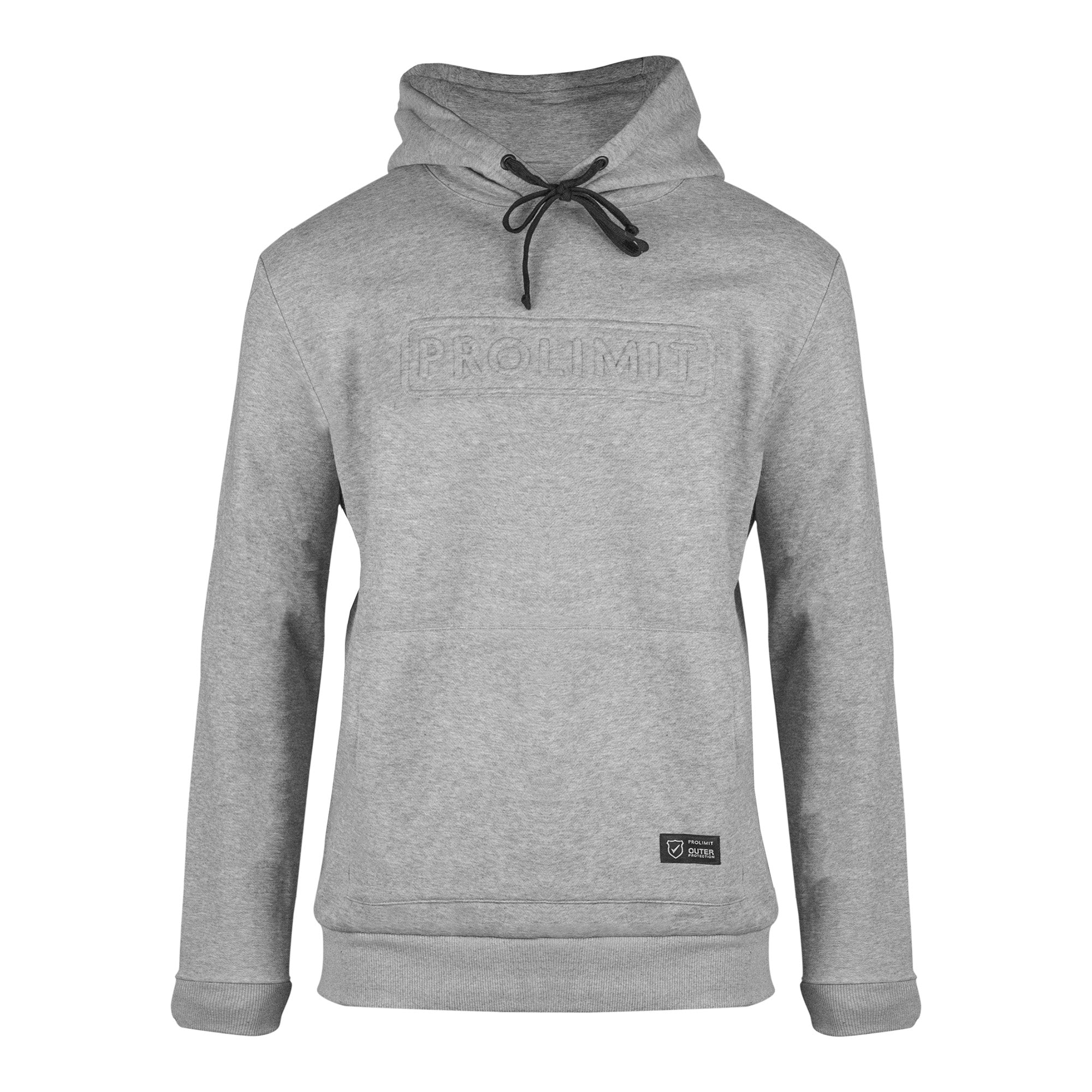 Prolimit Hooded Sweat hettegenser mørkegrå L 340gsm
