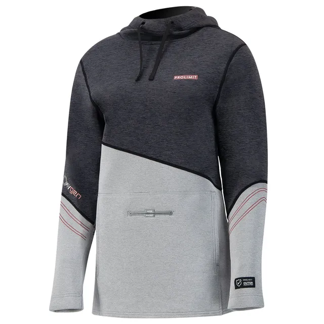 Prolimit Oxygen Neoprene Hoody hettegenser svart dame