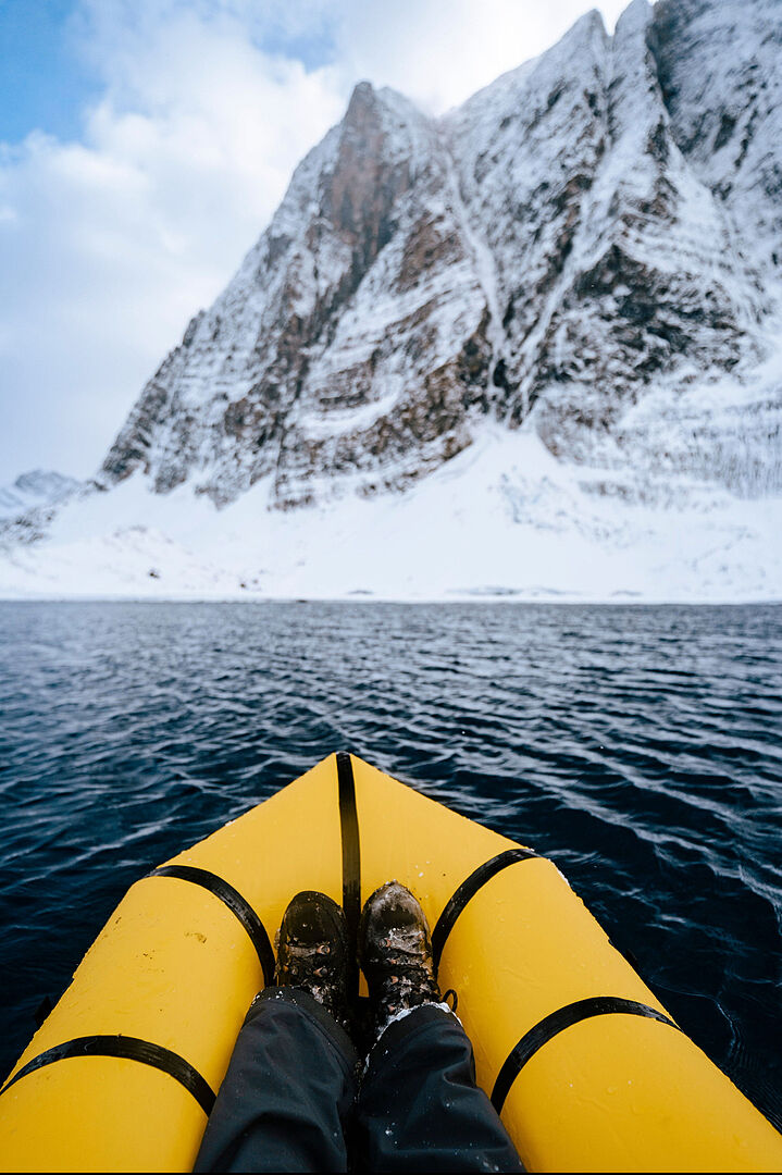 Kokopelli Rogue-Lite packraft gul minimalistisk