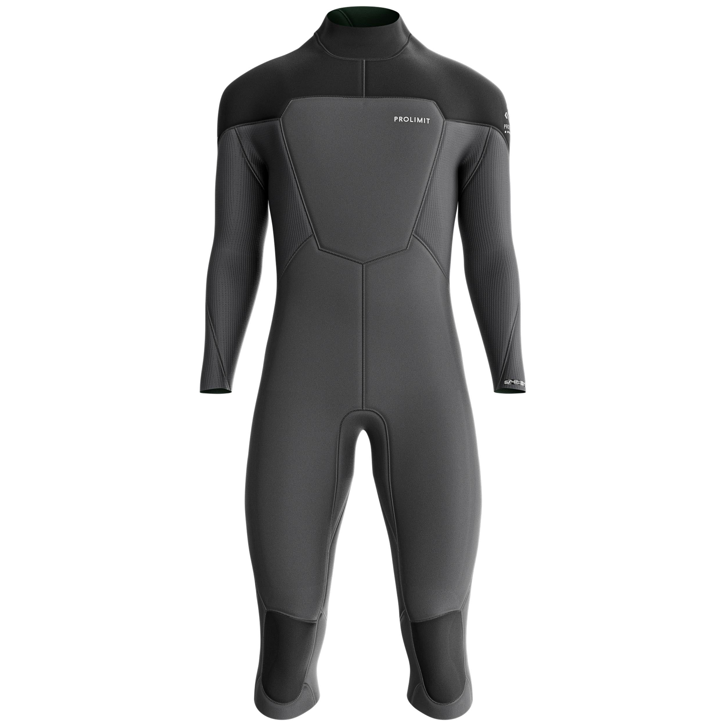 Prolimit Fusion Steamer 3/4-Leg V-Zip 3/2 våtdrakt svart neoprenfri