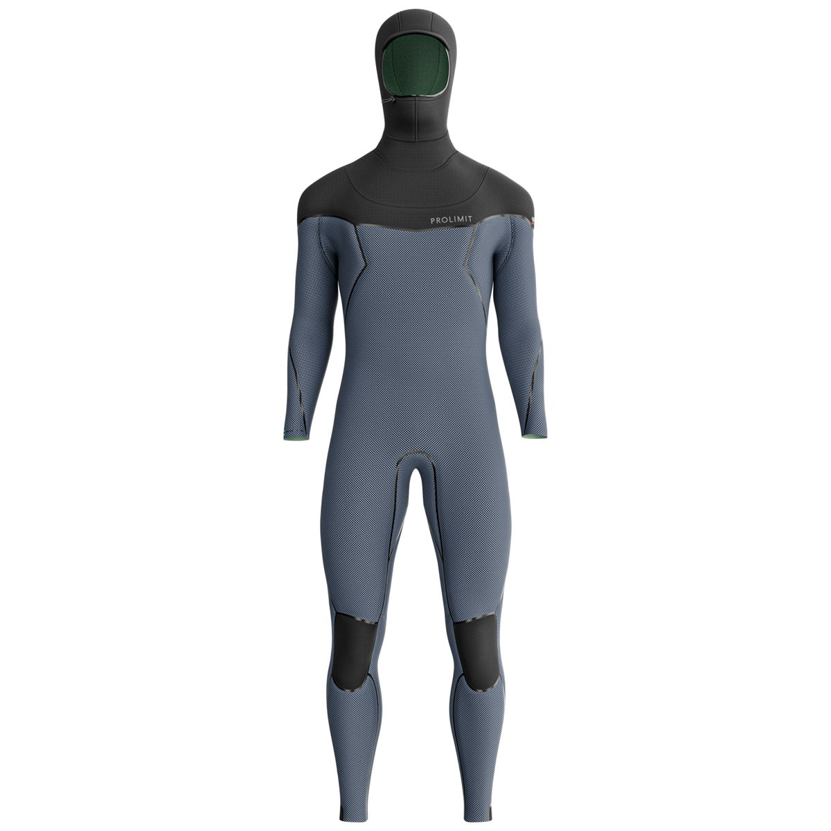 Prolimit Vapor Steamer C-Zip 6/4 våtdrakt svart/blå hette