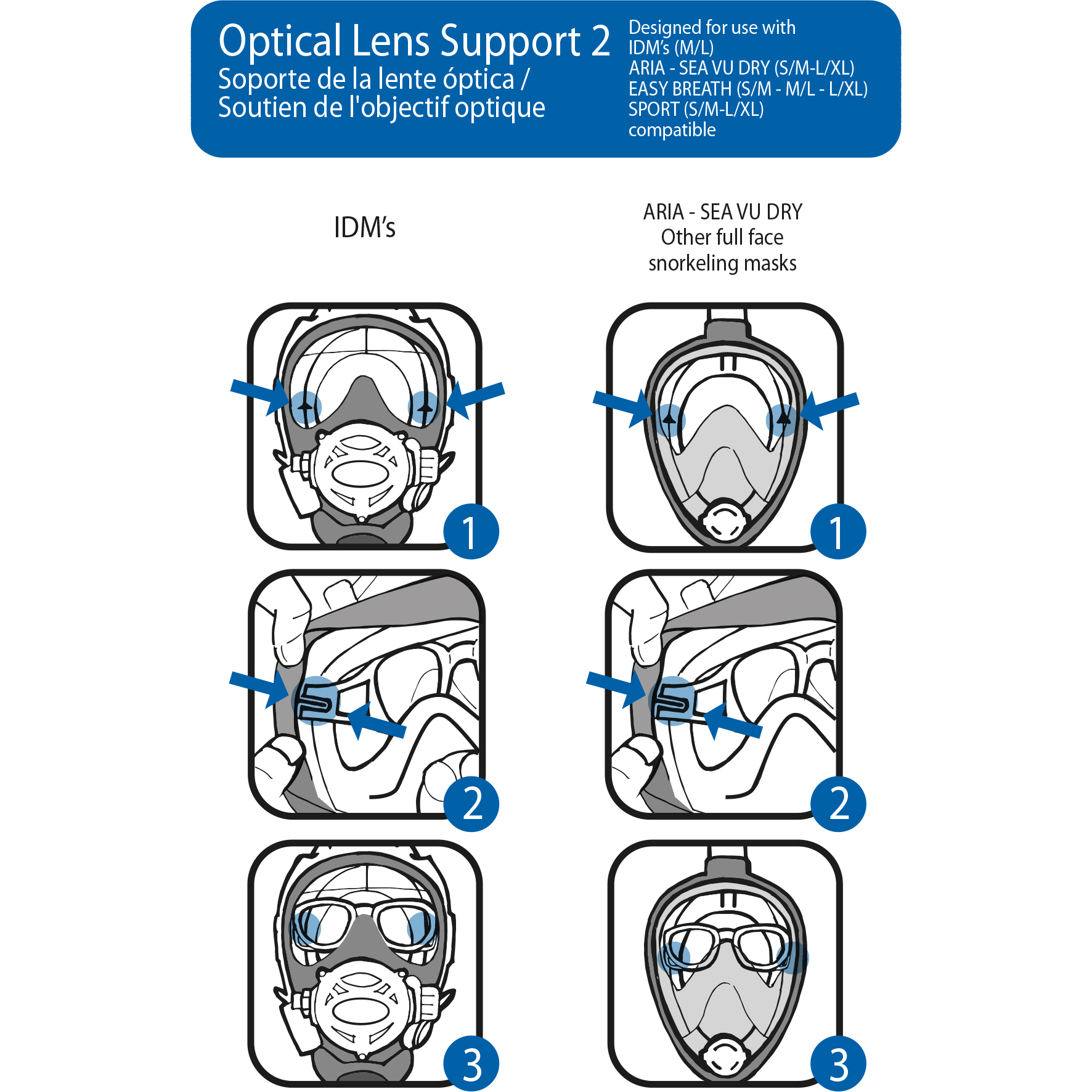 Ocean Reef Optical linseholder til dykkemaske