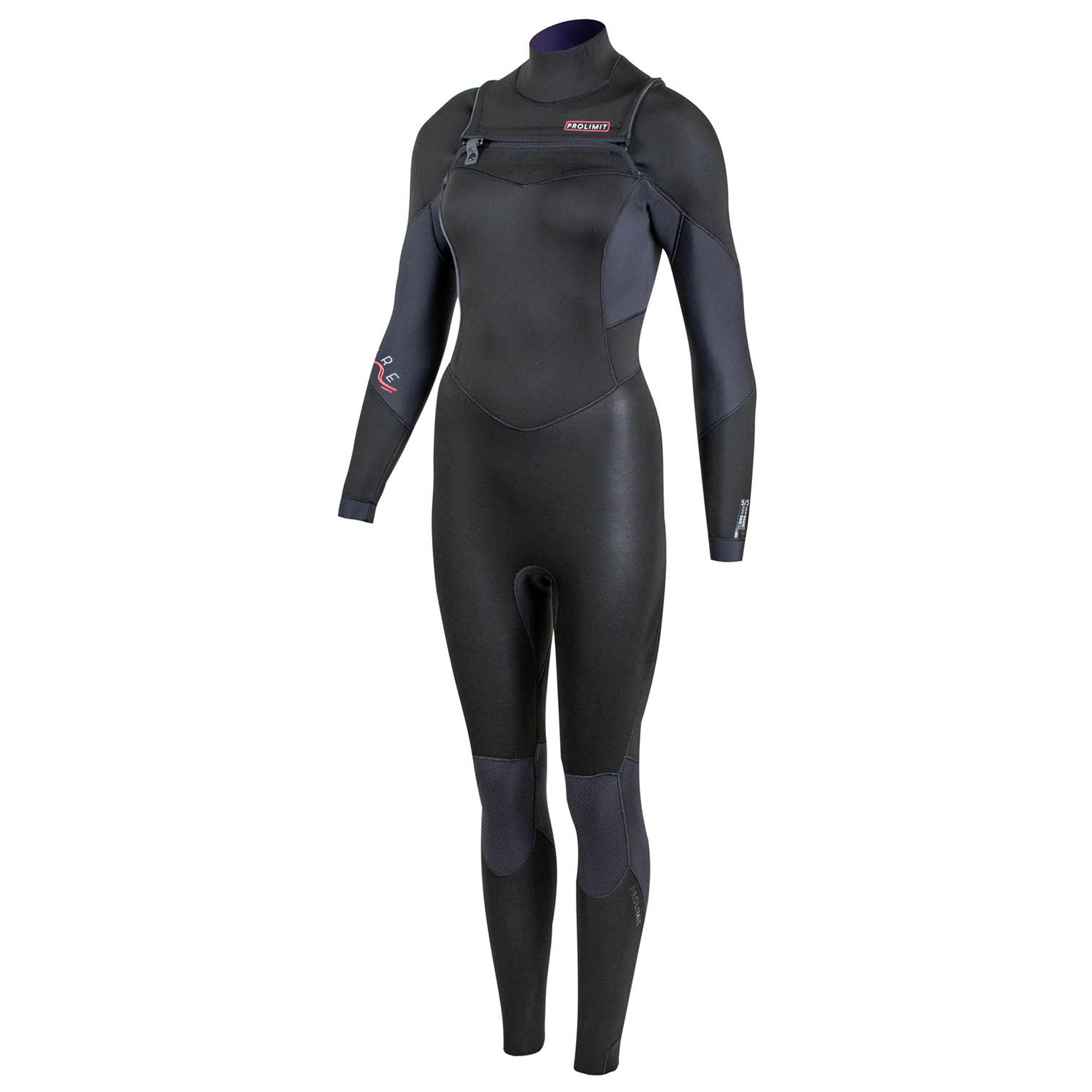 Prolimit Fire Freezip 5/3 damevåtdrakt svart/blå varm