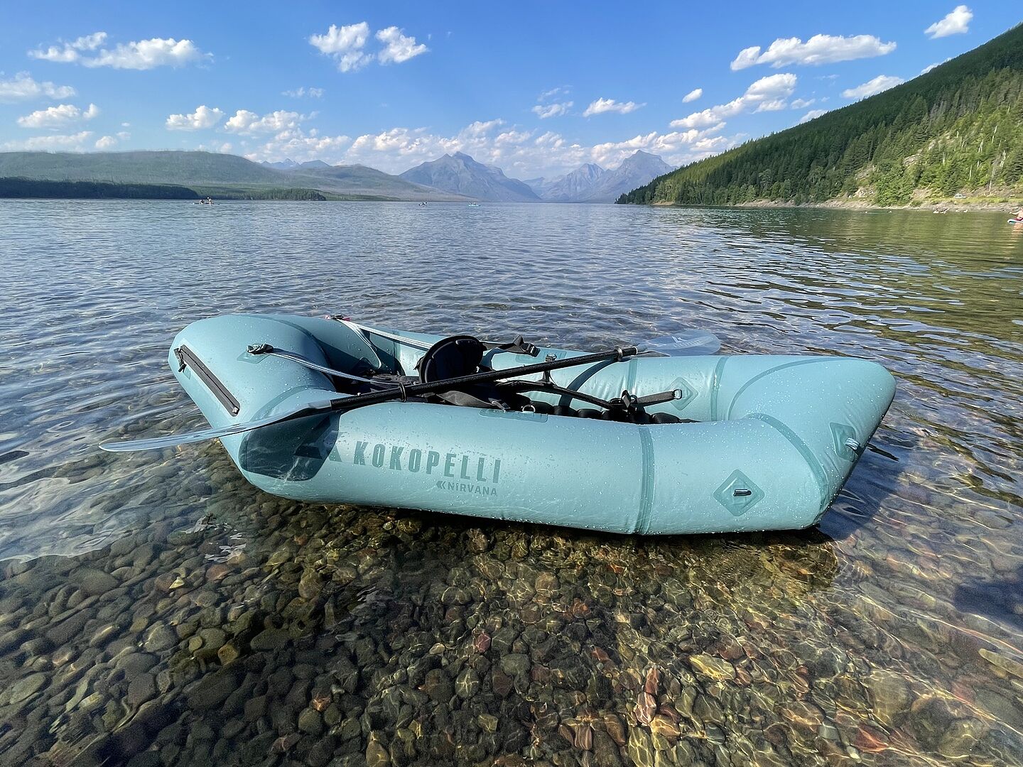 Kokopelli Nirvana Self-Bailing packraft gul slitesterk