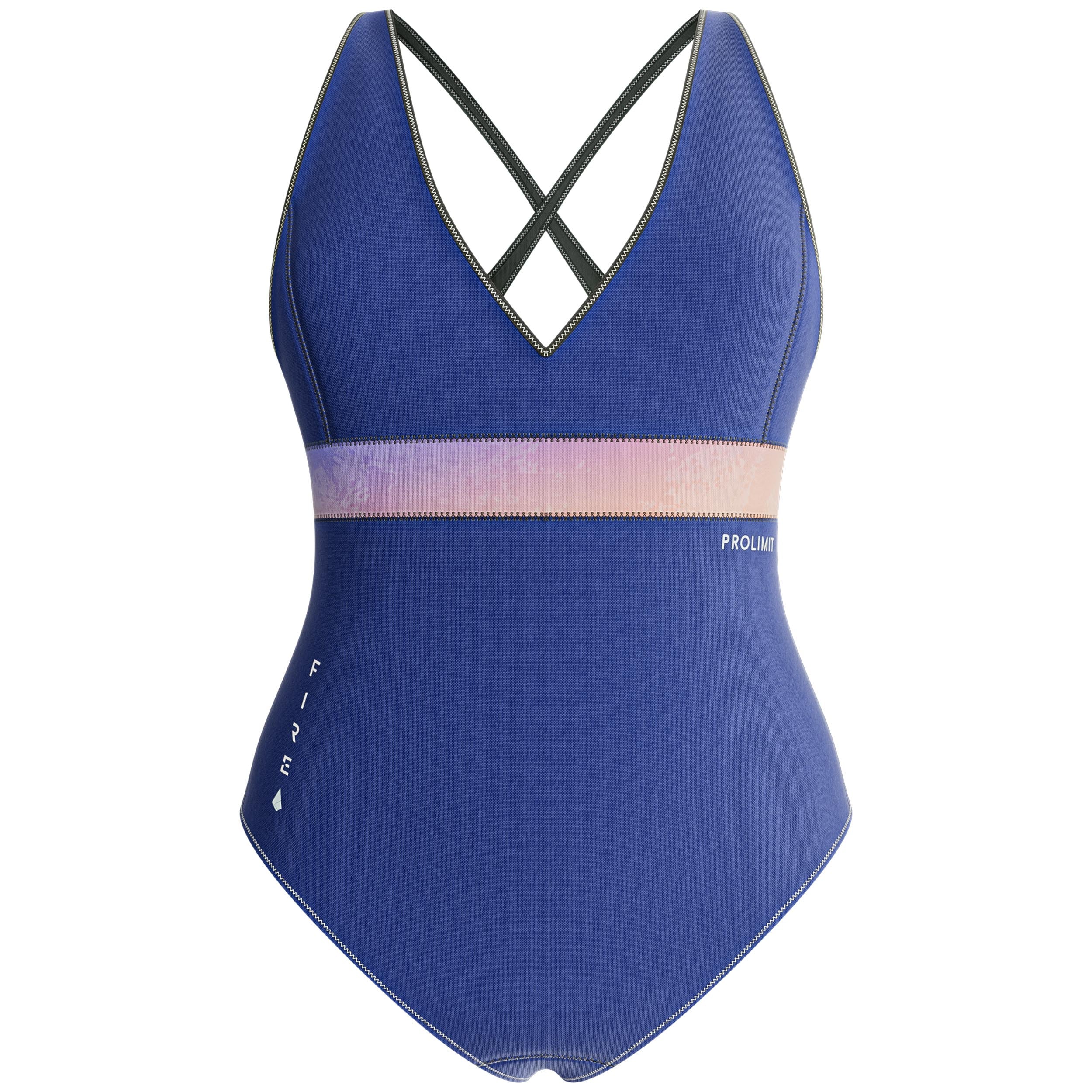 Prolimit Fire Swimsuit 2/2 shorty Blue/Peach dame