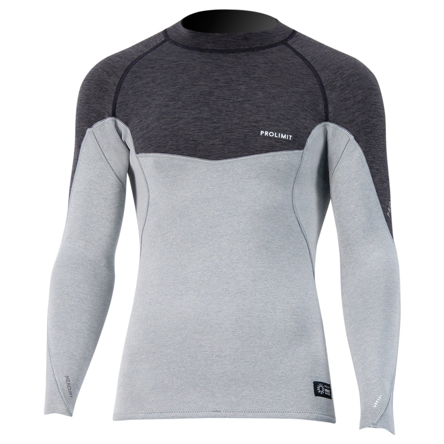 Prolimit Mercury 2mm Longarm neoprentopp Black/Grey