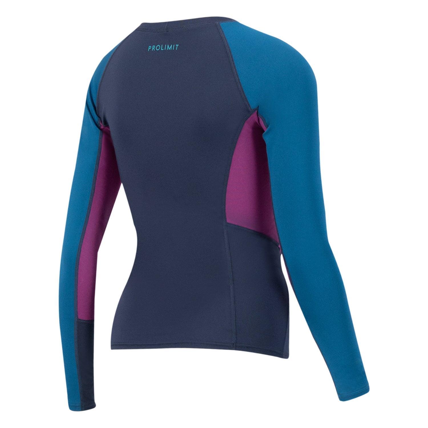 Prolimit Pure Girl Loosefit langermet rashguard blå/turkis UV50+