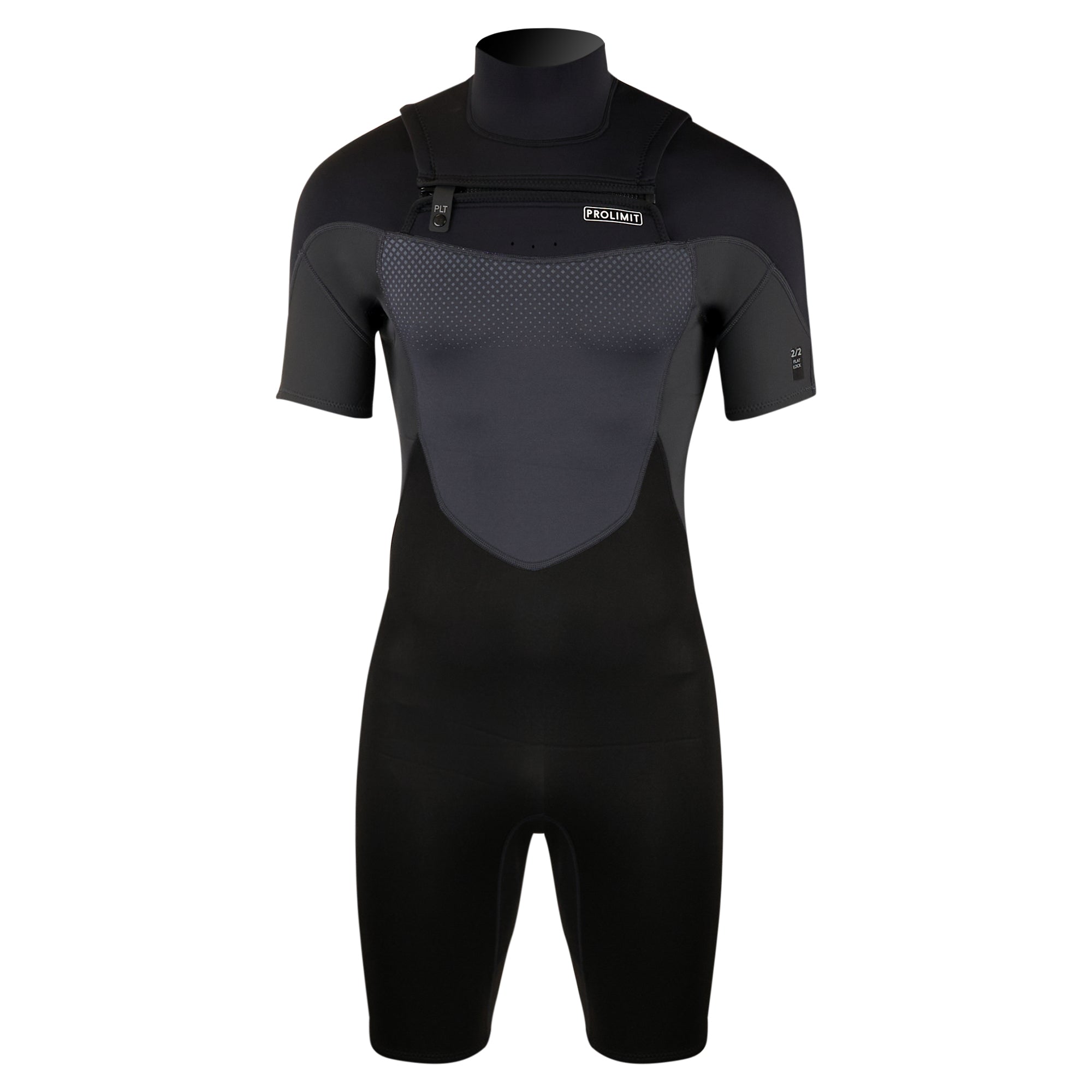 Prolimit Fusion Shorty Freezip 2/2 våtdrakt svart herre