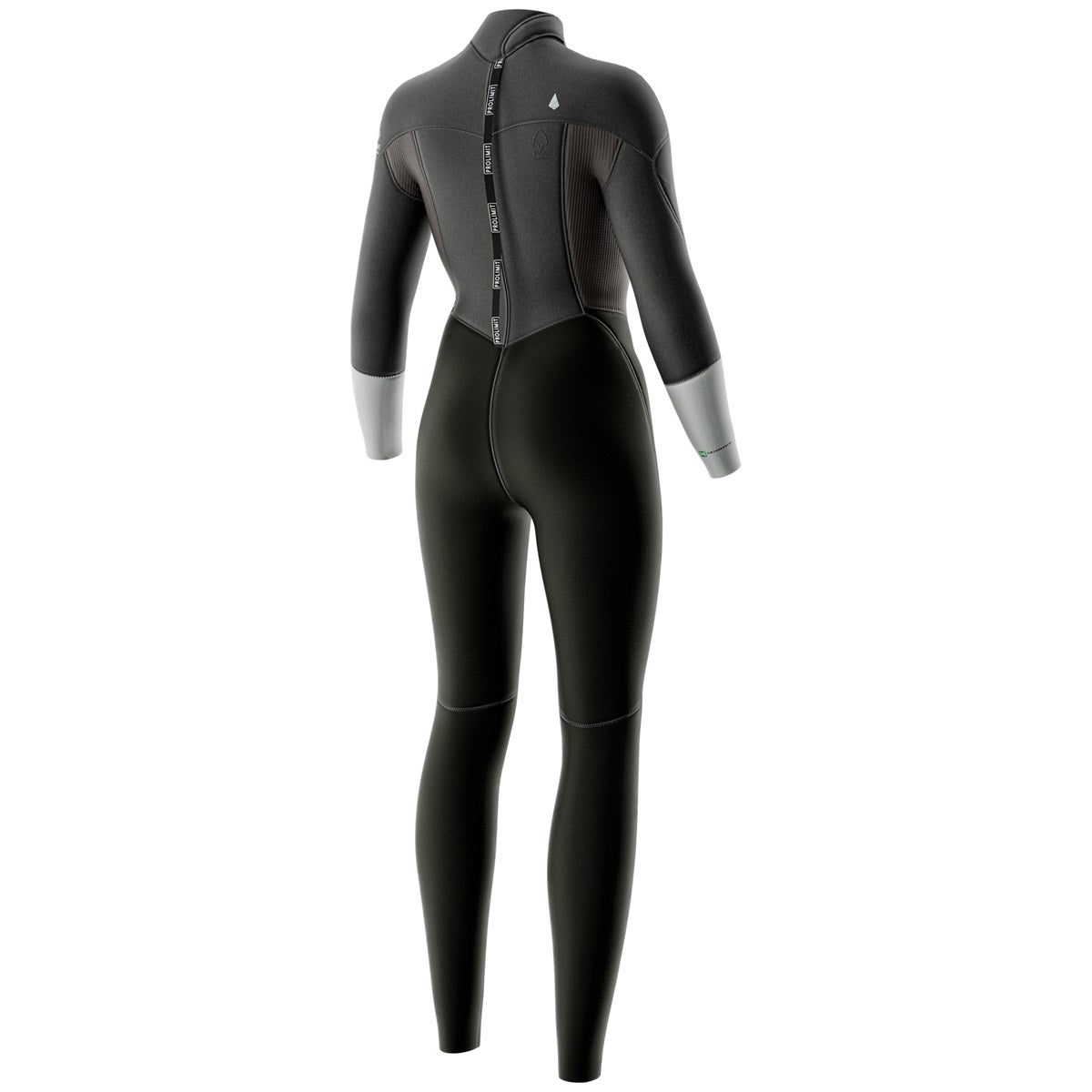 Prolimit Fire Steamer V-Zip 5/4 GBS våtdrakt dame grå