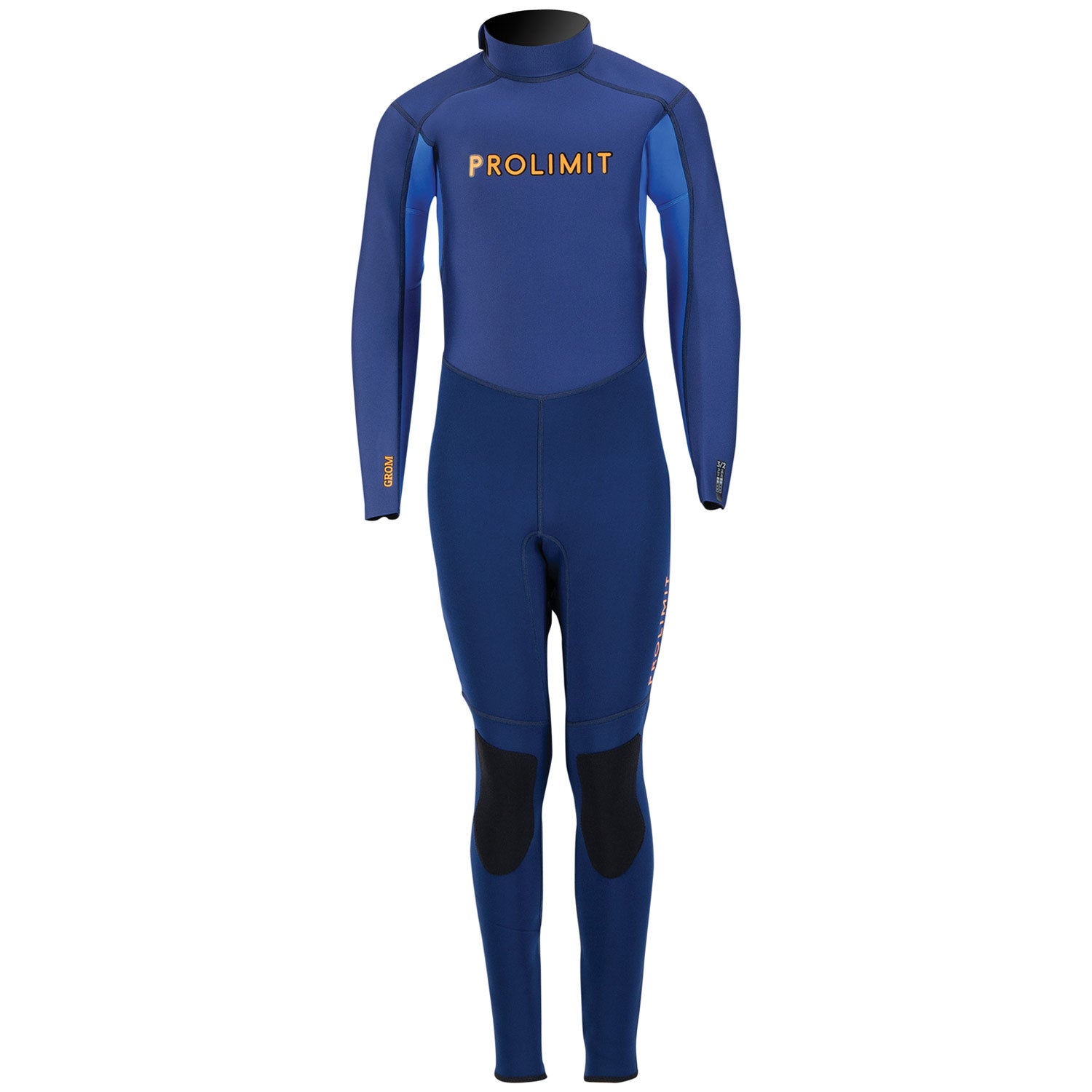 Prolimit Grommet V-Backzip 3/2 våtdrakt barn blå/oransje