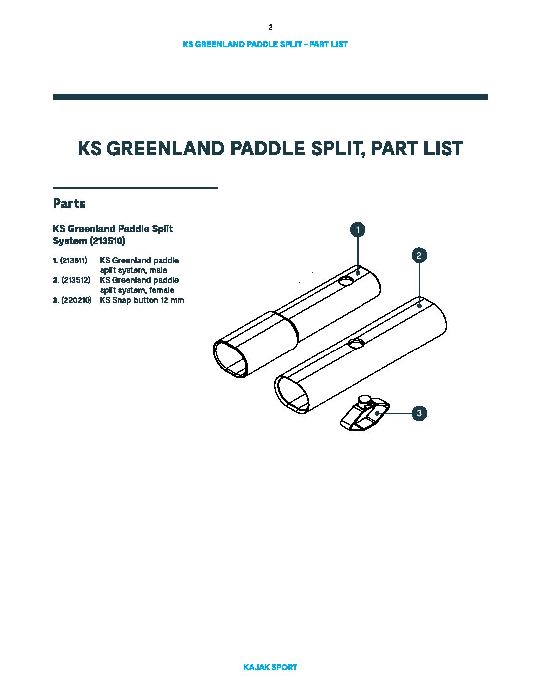 EastPole Split System padlekobling grønlandsåre