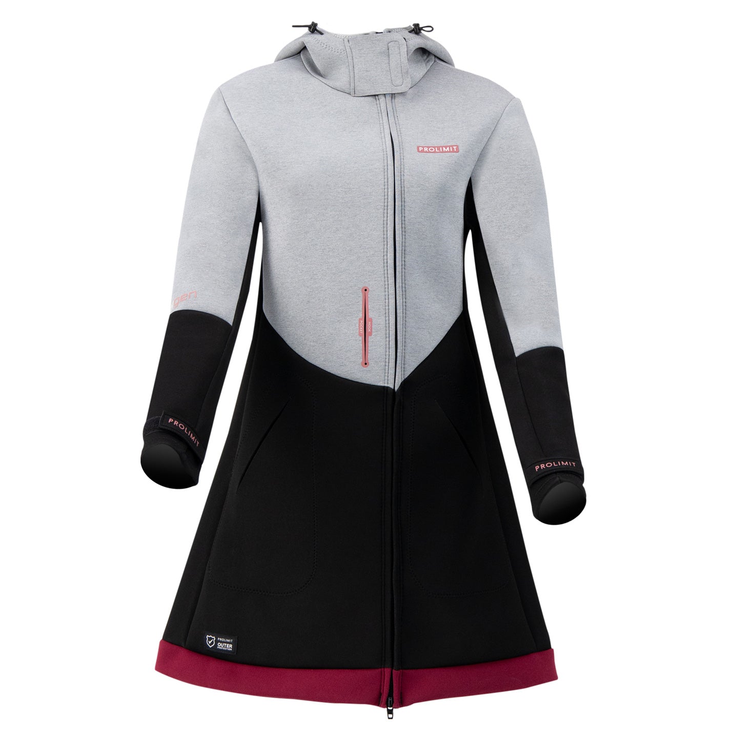 Prolimit Pure Girl Racer Oxygen neoprenjakke grå