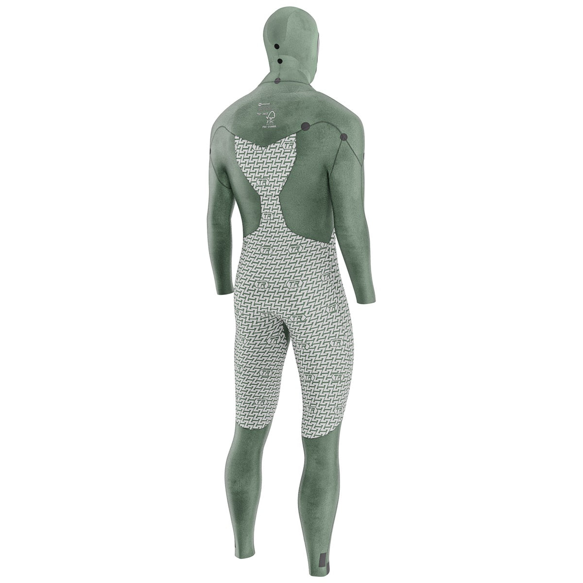 Prolimit Vapor Steamer C-Zip 6/4 våtdrakt svart/blå hette