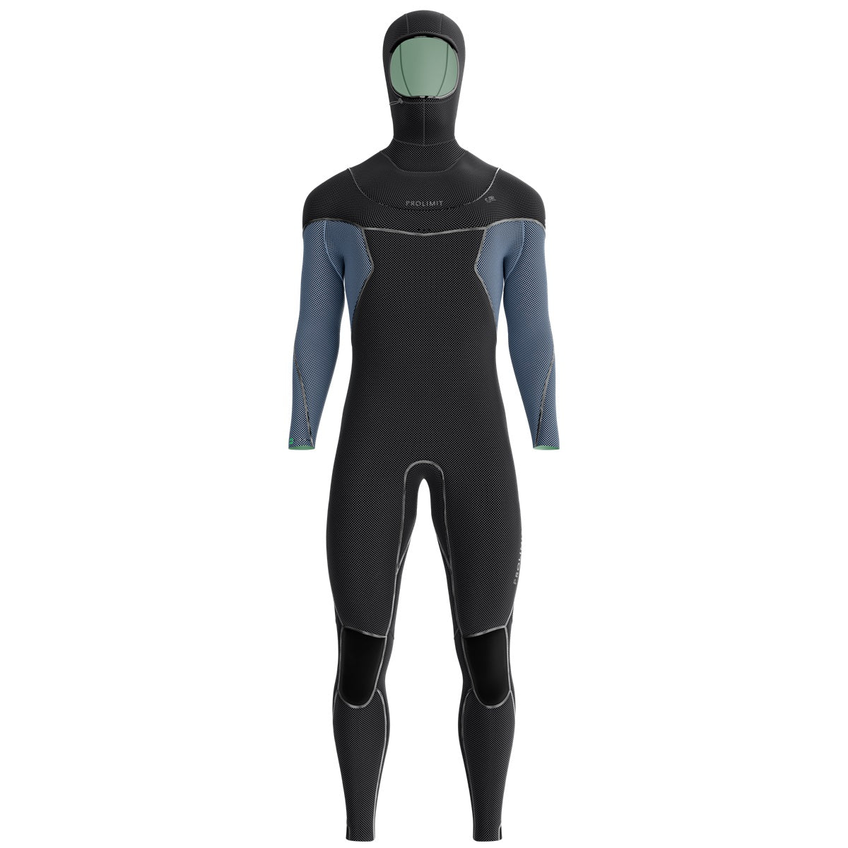 Prolimit Vapor Steamer C-Zip våtdrakt 6/4 hette svart/blå