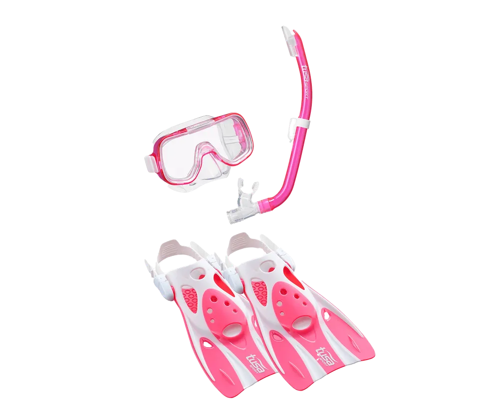 TUSA Mini-Kleio Hyperdry snorkelsett barn med bag
