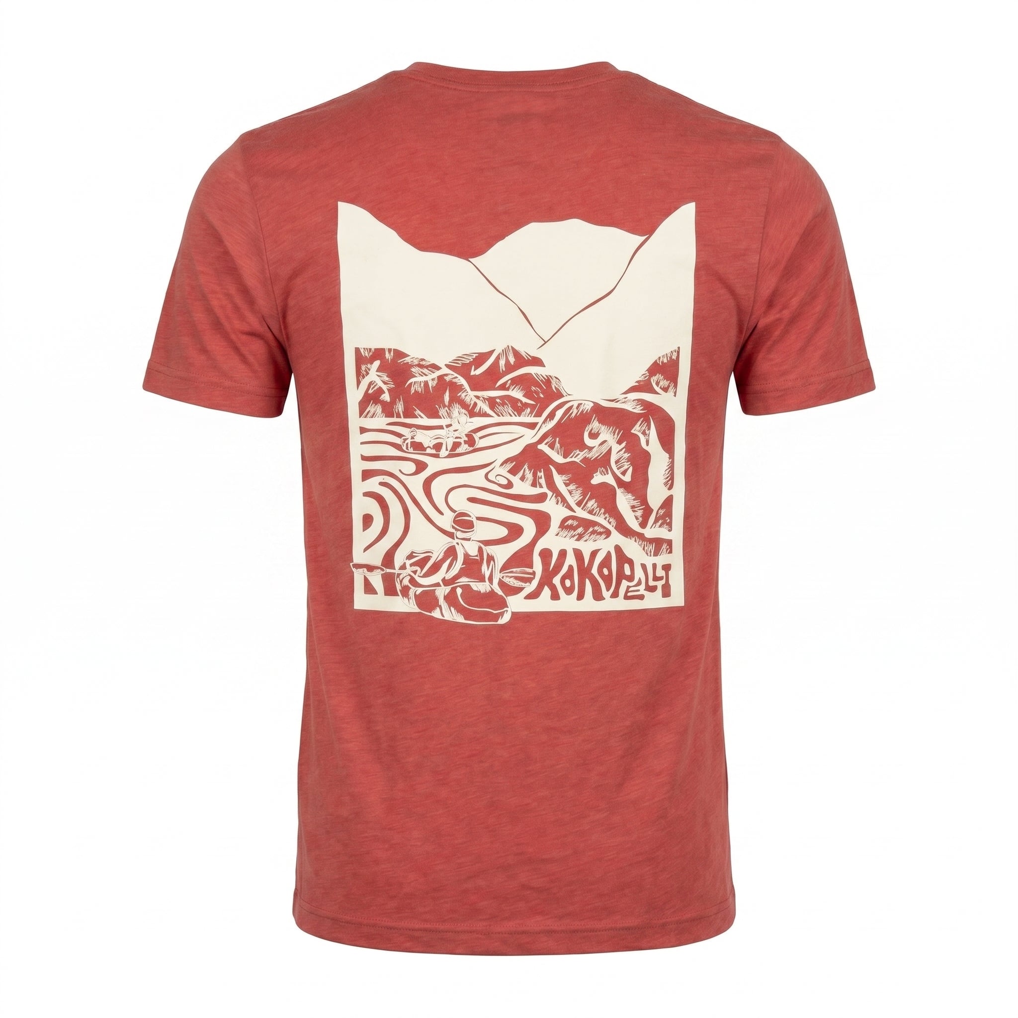 Kokopelli Artist Series Linocut t-skjorte tri-blend