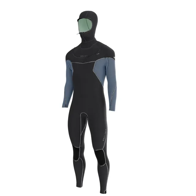 Prolimit Vapor Steamer C-Zip våtdrakt 6/4 hette svart/blå