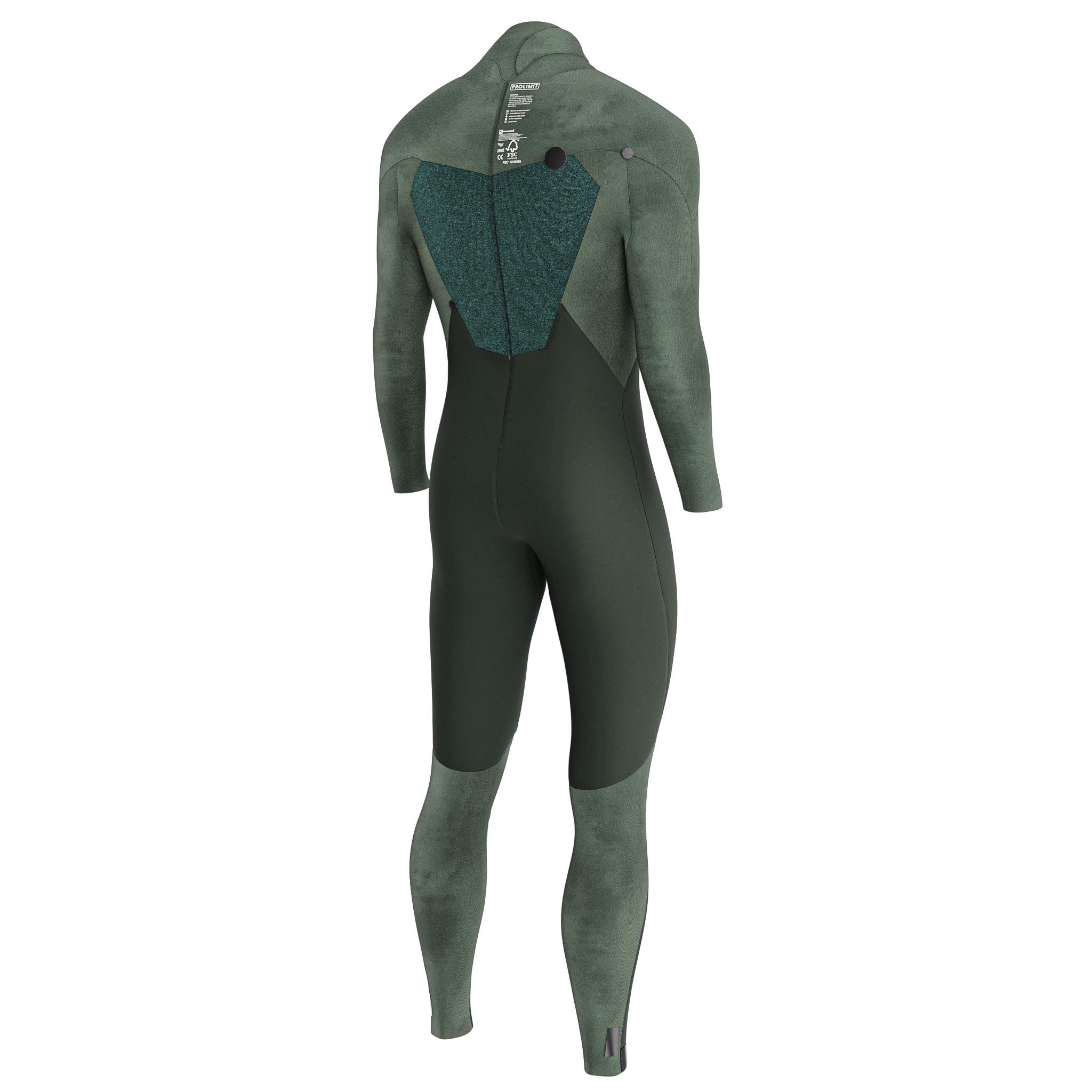 Prolimit Fusion Steamer V-Zip 3/2 våtdrakt svart 52/L