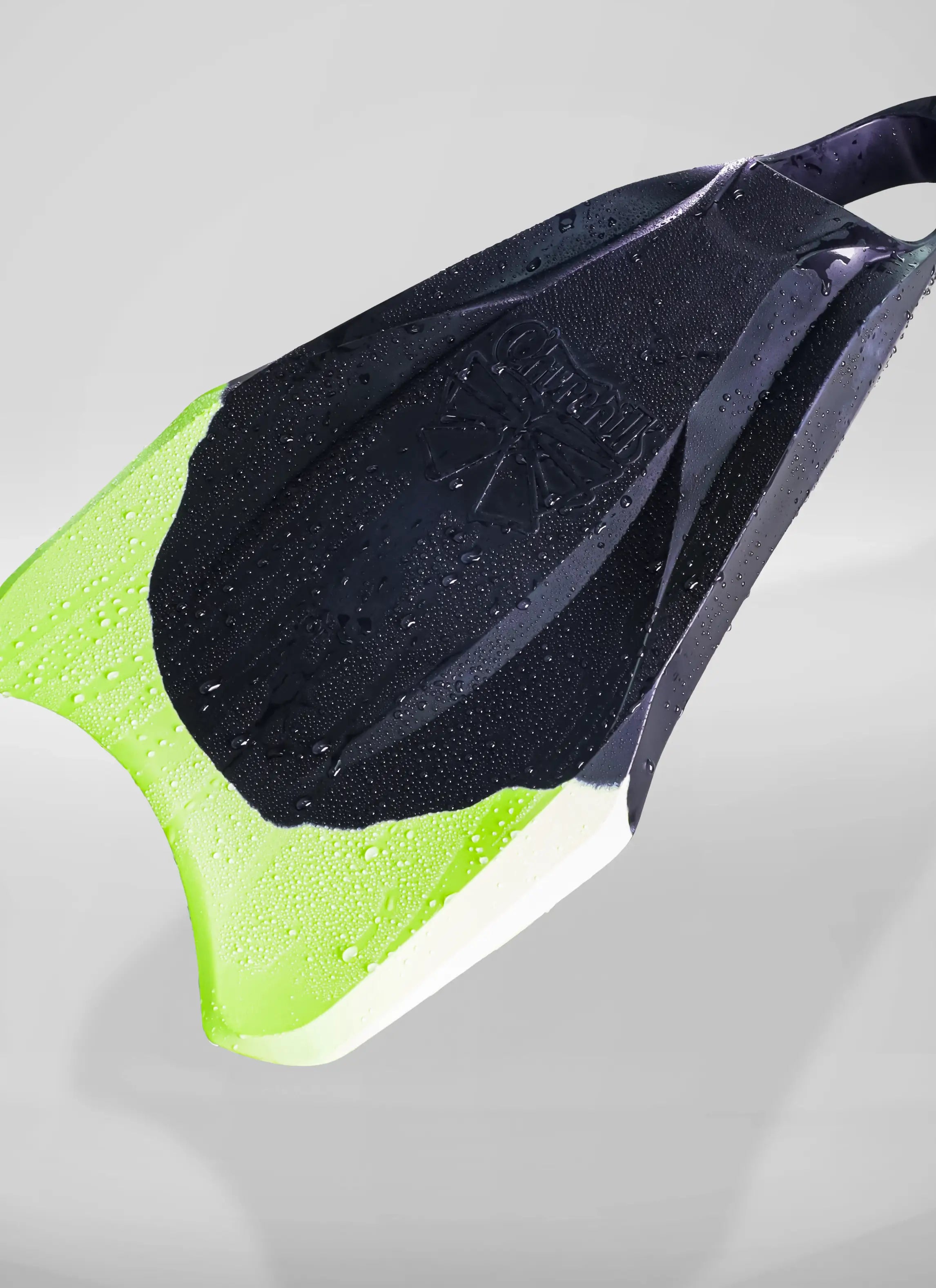 Churchill Vortex svømmeføtter gummi limegrønn M