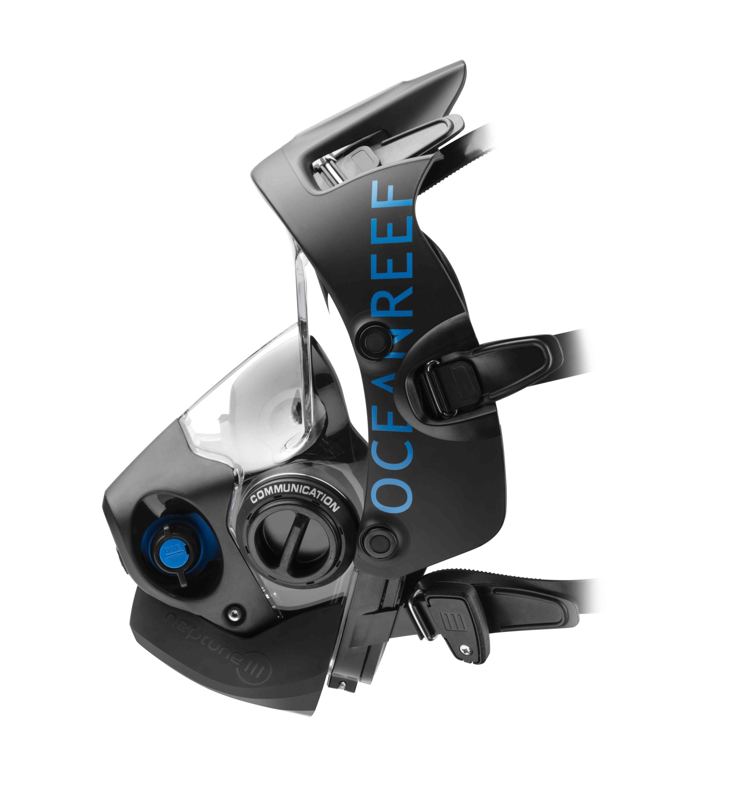 Ocean Reef Neptune III dykkemaske helmaske svart