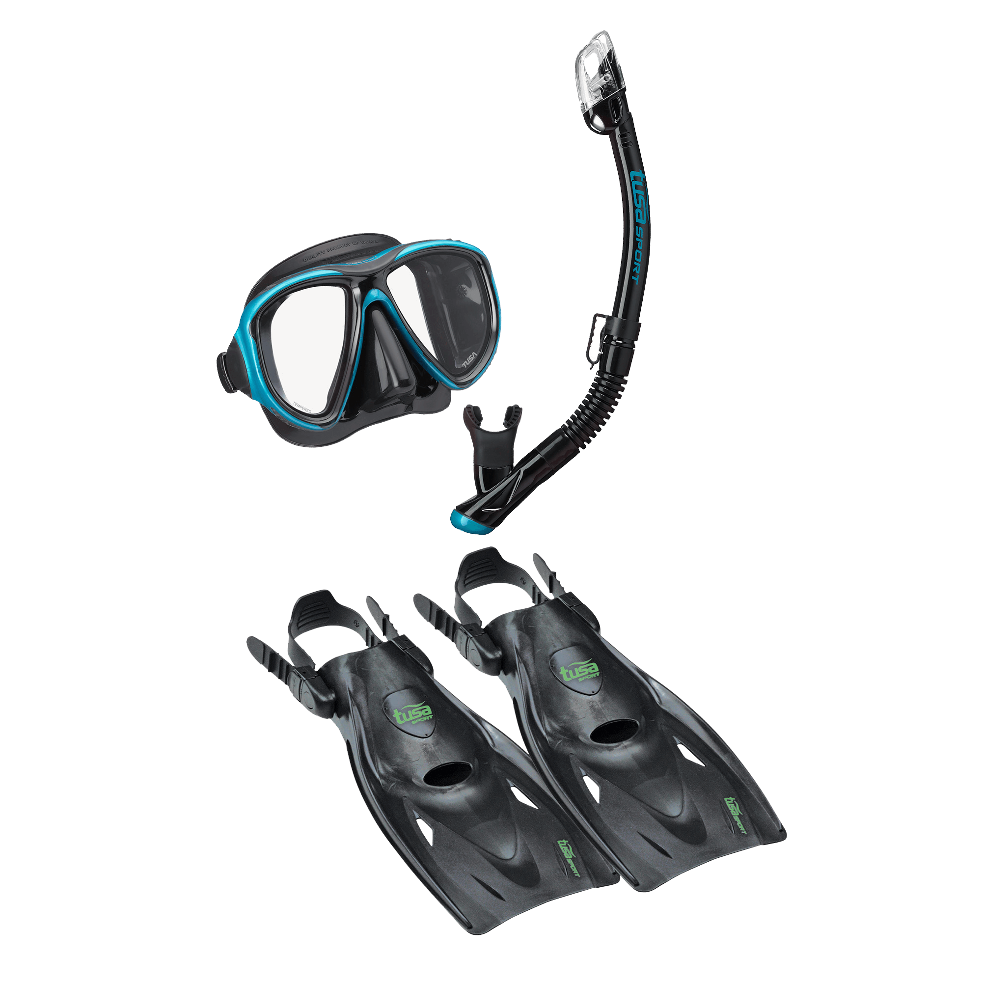 TUSA Powerview snorkelsett maske svømmeføtter