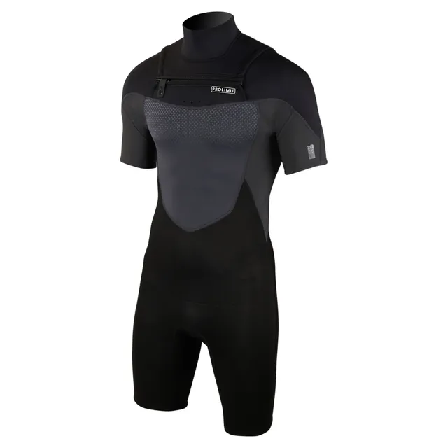 Prolimit Fusion Shorty Freezip 2/2 våtdrakt svart herre