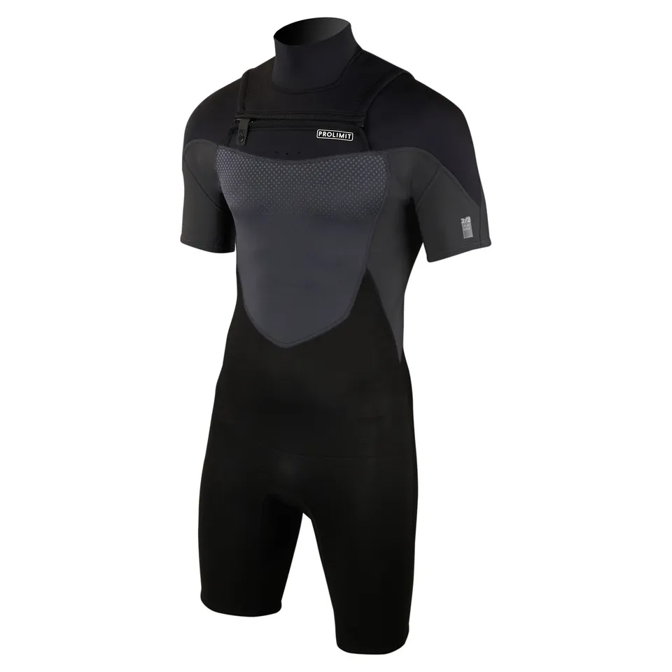 Prolimit Fusion Shorty Freezip 2/2 våtdrakt svart herre