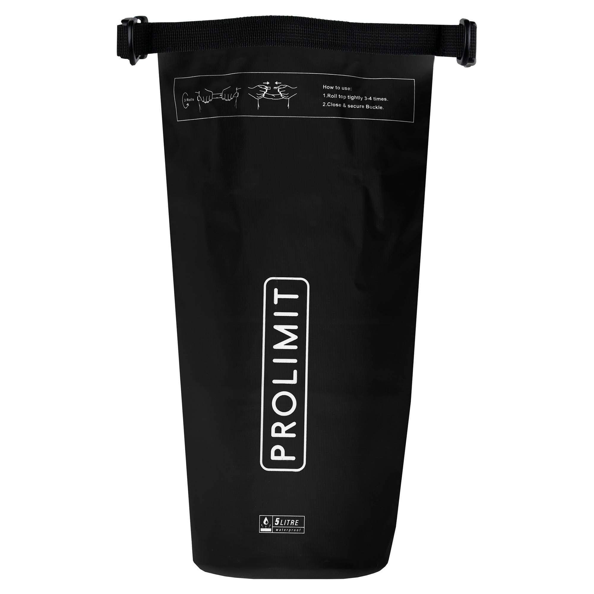 Prolimit Waterproof Bag drybag 5L svart rulletopp