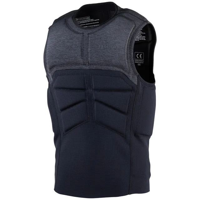 Prolimit Mercury Stretch Vest No Zip impactvest svart uten glidelås