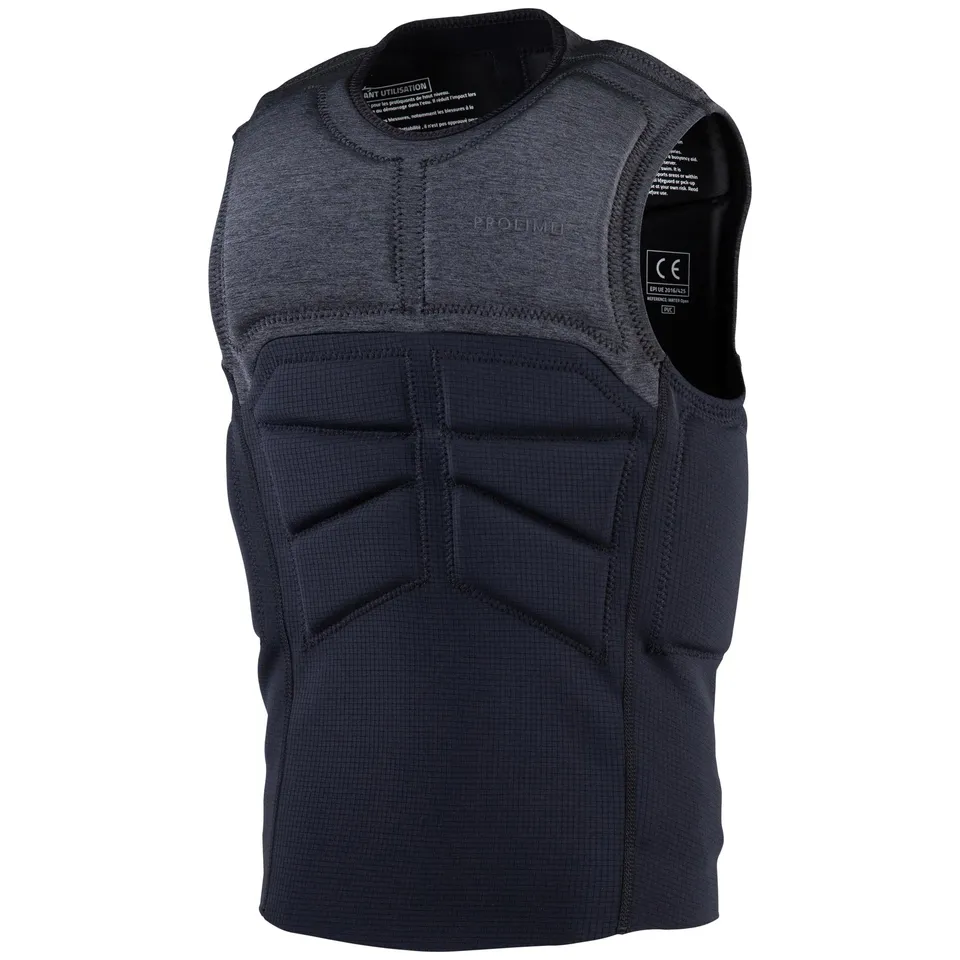 Prolimit Mercury Stretch Vest No Zip impactvest svart uten glidelås