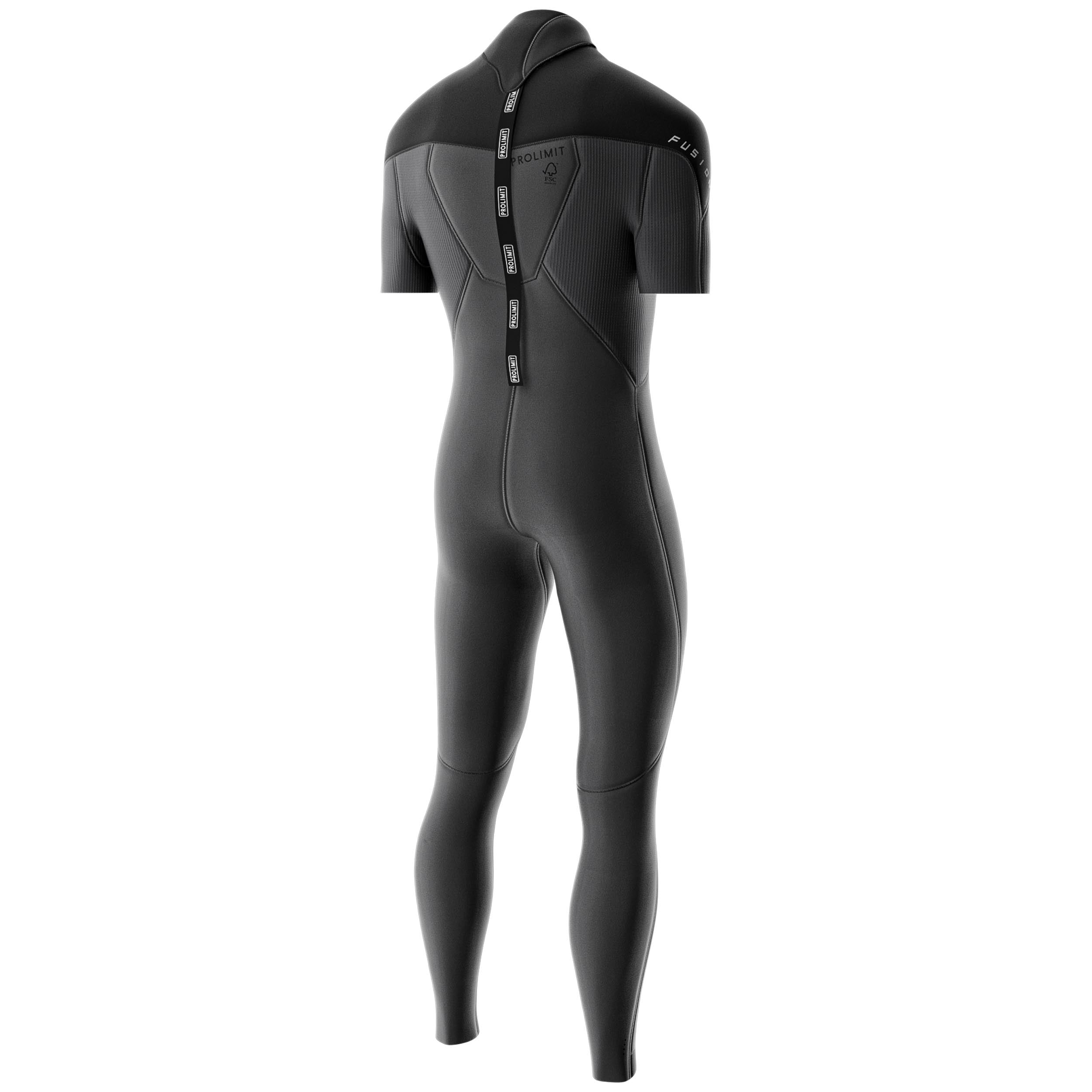 Prolimit Fusion Steamer Shortarm V-Zip 3/2 våtdrakt svart