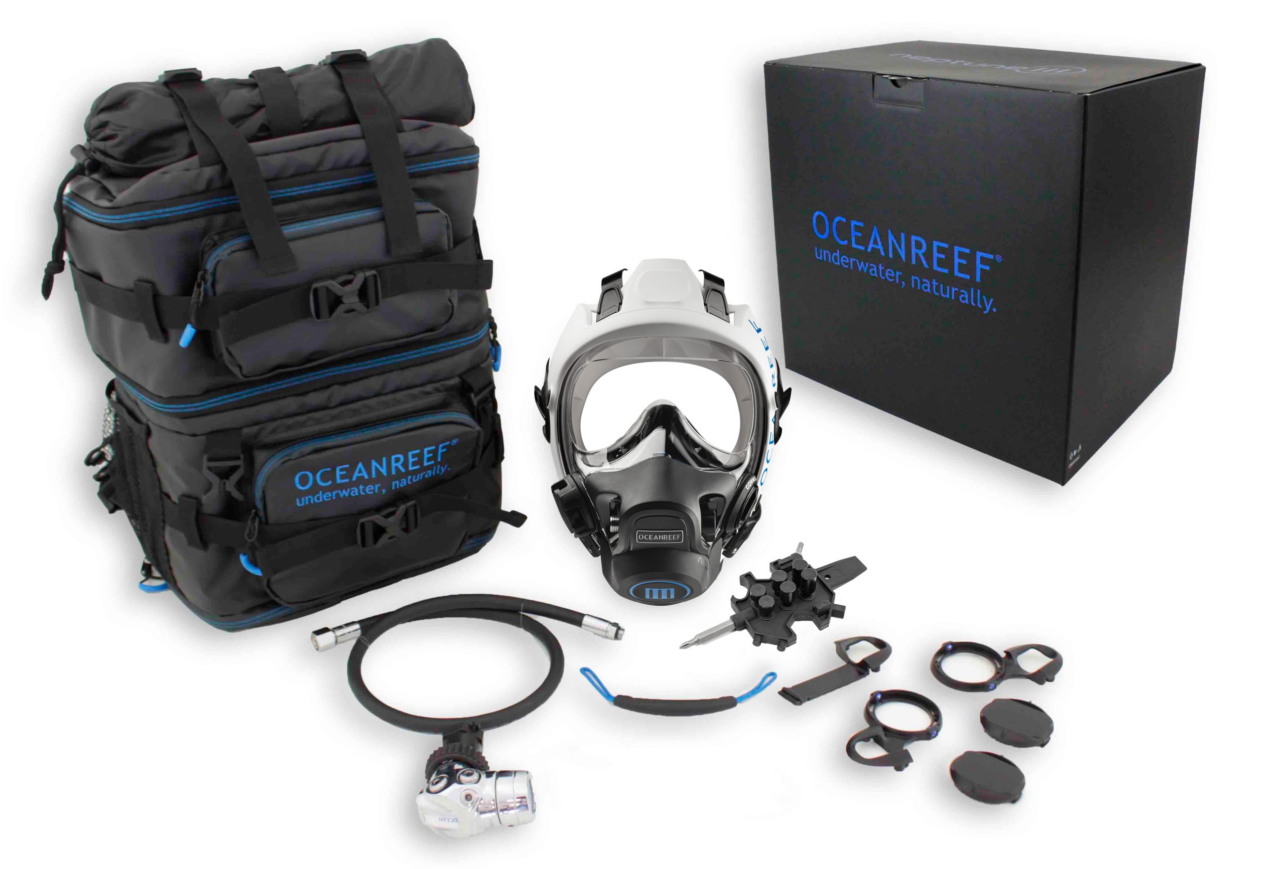 Ocean Reef Neptune III dykkemaske system komplett