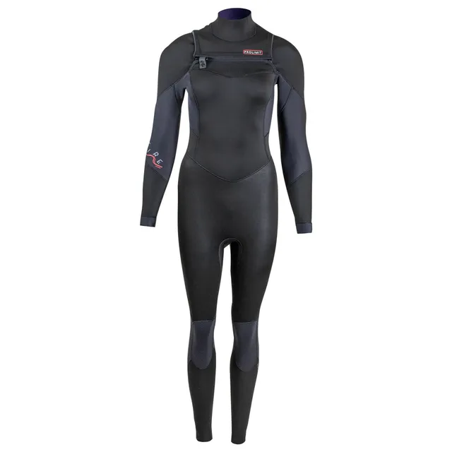 Prolimit Fire Freezip 5/3 damevåtdrakt svart/blå varm