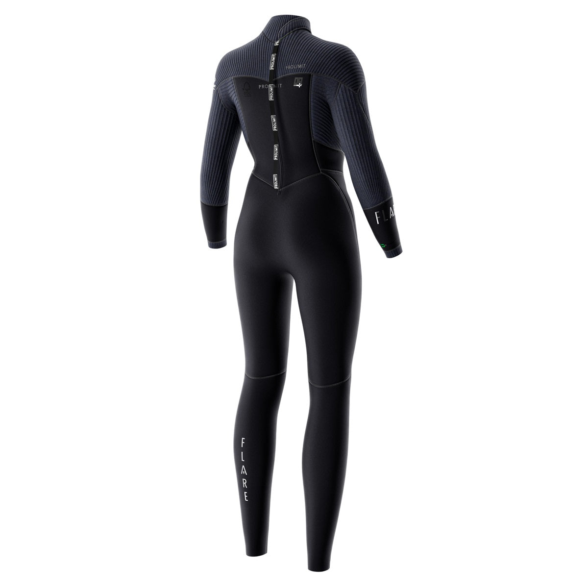 Prolimit Flare Steamer V-Zip 5/4 vaatdrakt dame svart